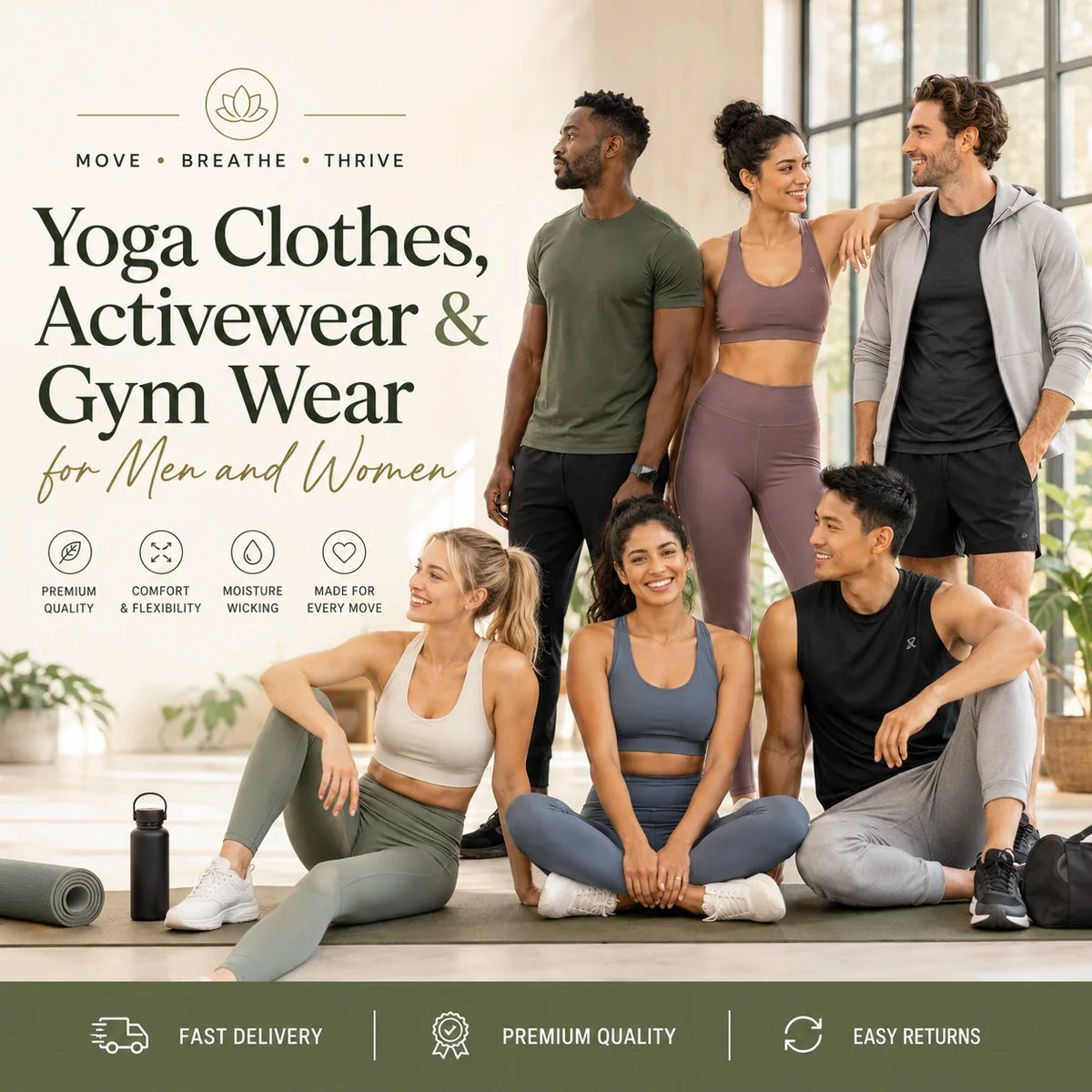 Yoga Clothes, Activewear & Gym Wear for Men and Women