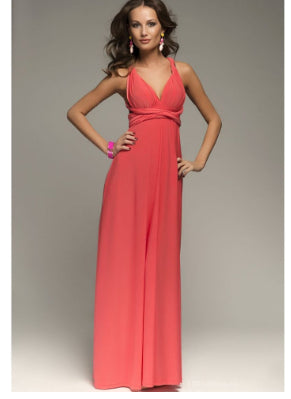 Women's Sexy Long Party Dress Club Floor-Length Summer Backless
