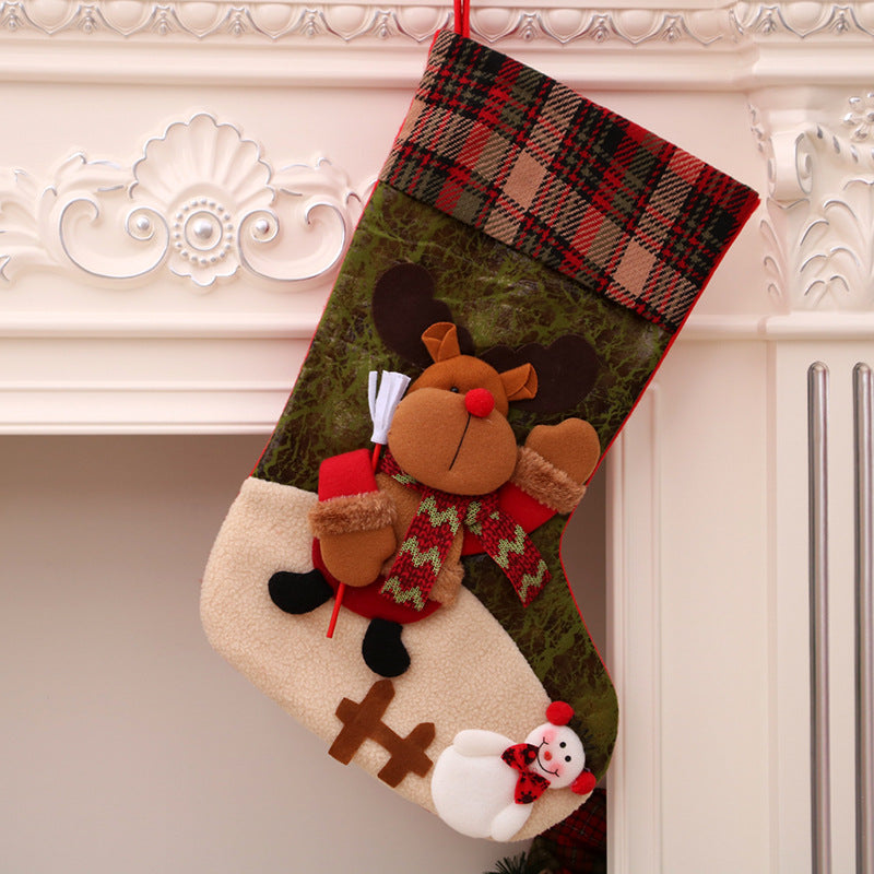 Christmas Decorations Santa Claus Socks Tree Pendant Gift Bag | Holiday Gift