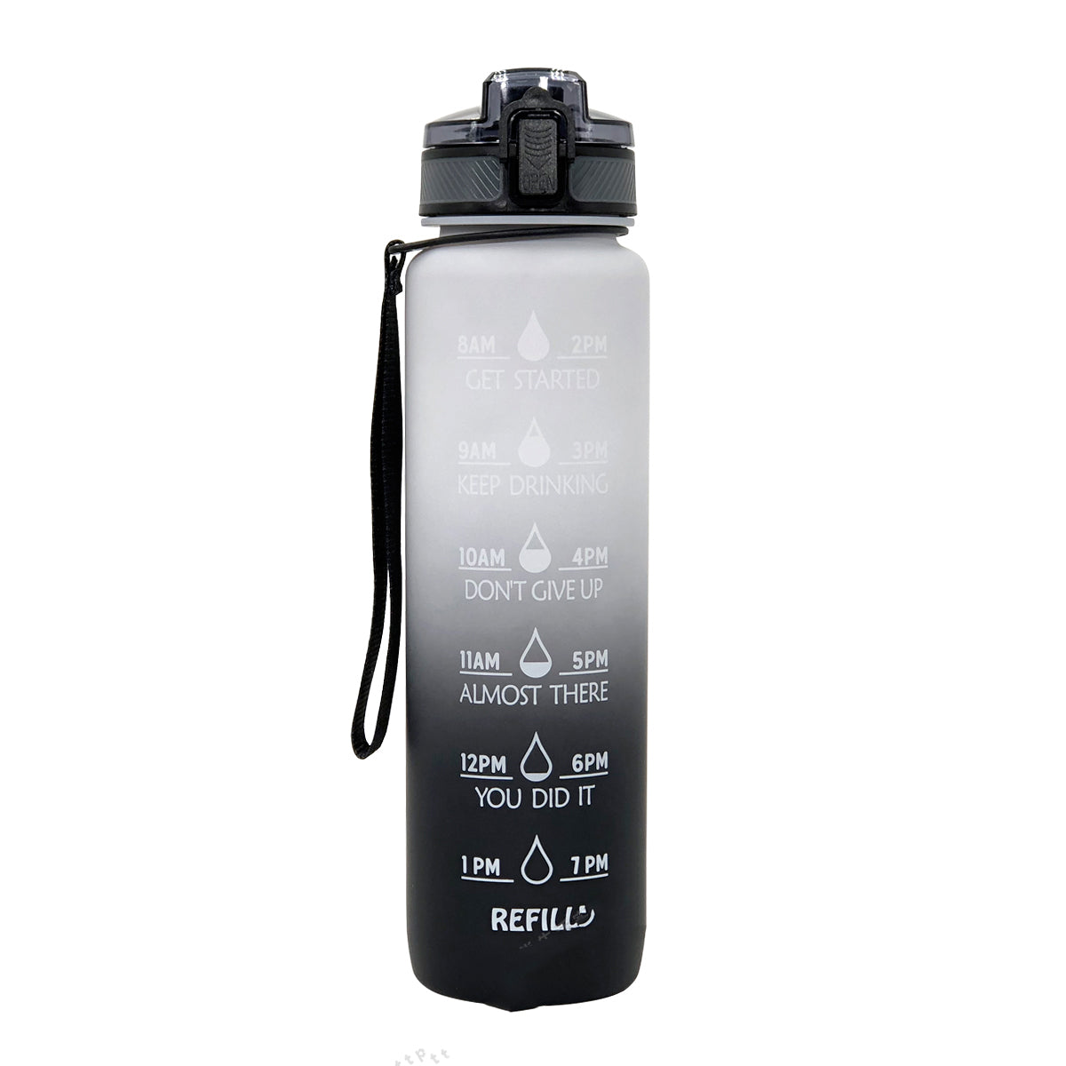 10 00ml Sports Water Bottle Gradient Plastic Cup