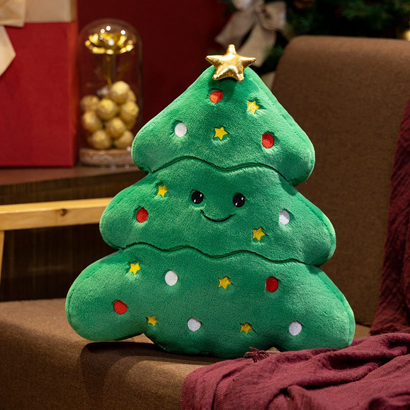 Christmas Plush Pillow Tree Decorative Gift Doll | Xmas Holiday Decor