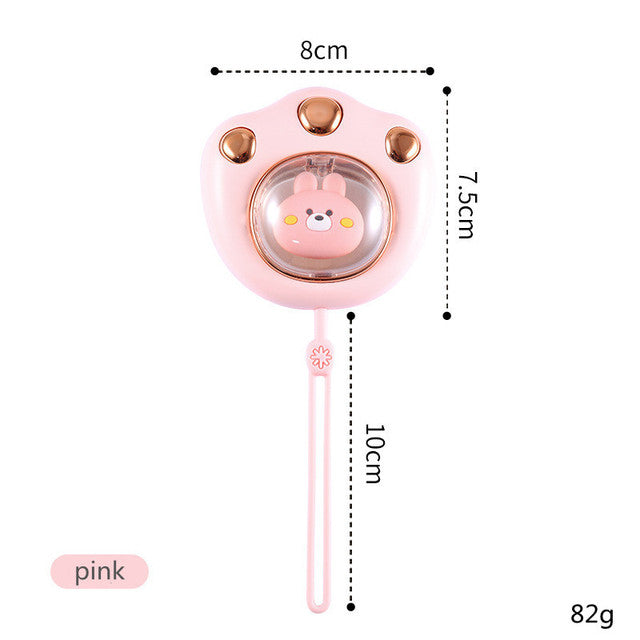 Cute Cat Paw Mini Hand Warmer - USB Rechargeable Portable Pocket Heater for Winter