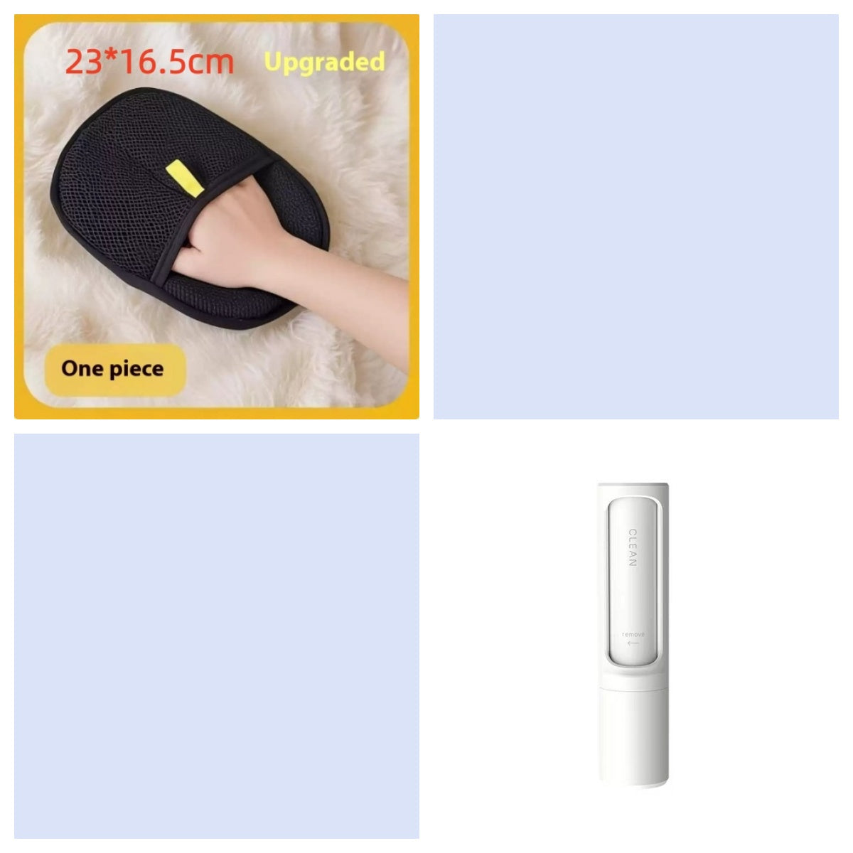 2-in-1 Reusable Pet Hair Remover Brush - Self-Cleaning Lint Roller for Furniture & Clothes