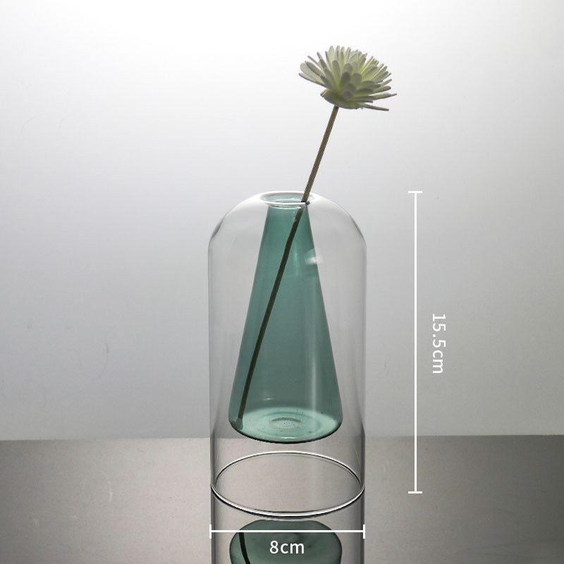 Modern Glass Vase - Home & Room Decor Flower Vase