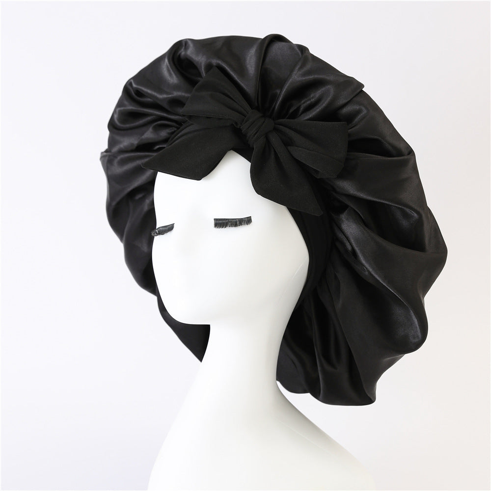 Satin Ribbon Round Hat Bow Imitation Silk Beauty and Hair Care