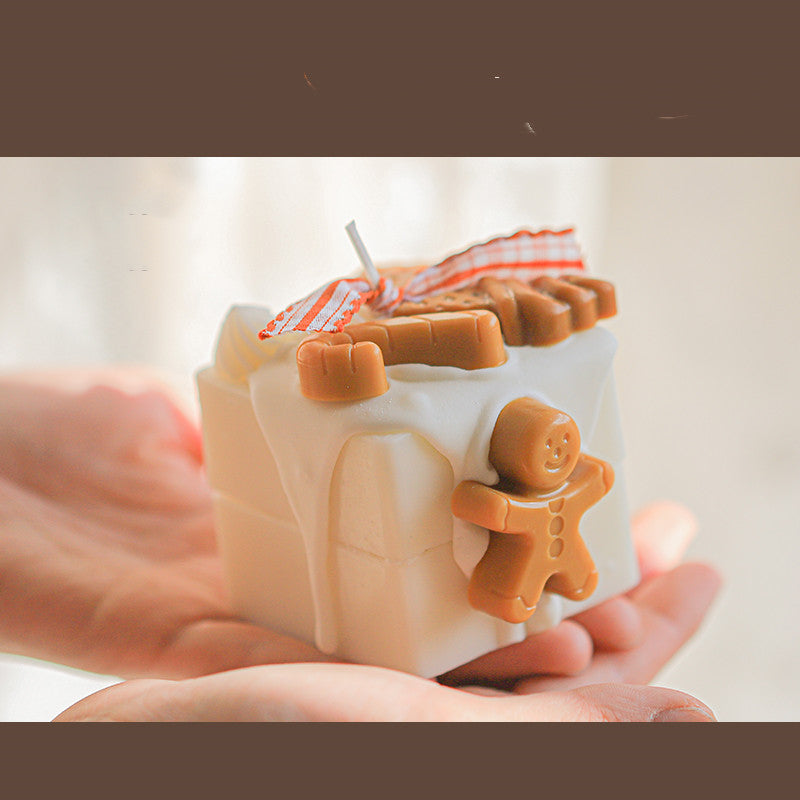 Christmas Homemade Gingerbread Man Scented Candles | Xmas Holiday Decor