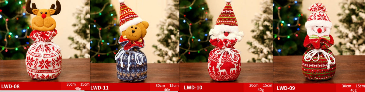 Christmas Gift Portable Brushed Bag | Xmas Holiday Decor