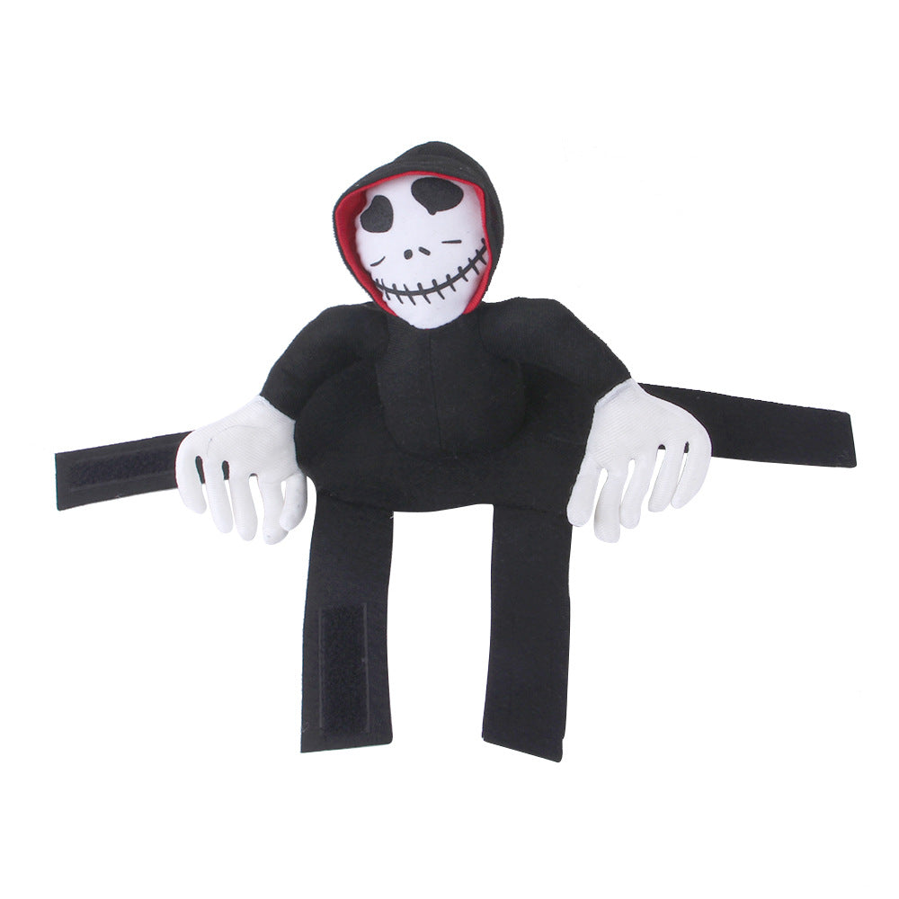 Halloween Goblin Rider Dog Costume - Funny Pet Cosplay Outfit for Dogs & Cats