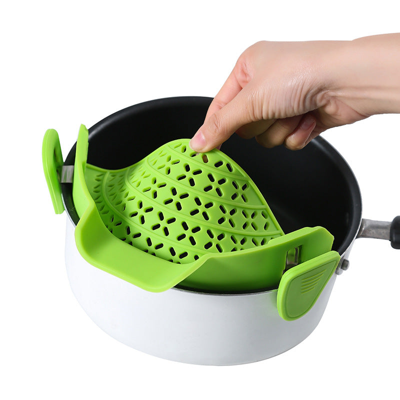 Clip-On Silicone Pot Strainer