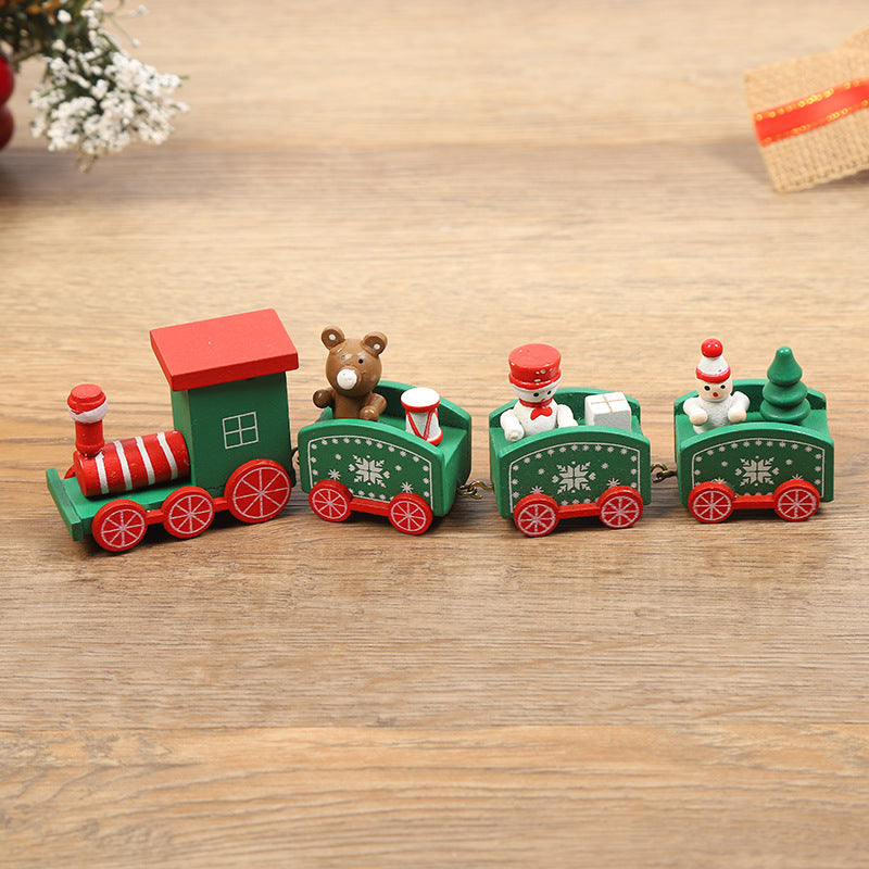 Christmas Decorations Wooden Trains Window Crafts | Xmas Holiday Decor