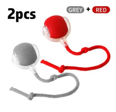 Automatic Rolling Cat Toy Ball - Smart Interactive Ball with Feather Tail