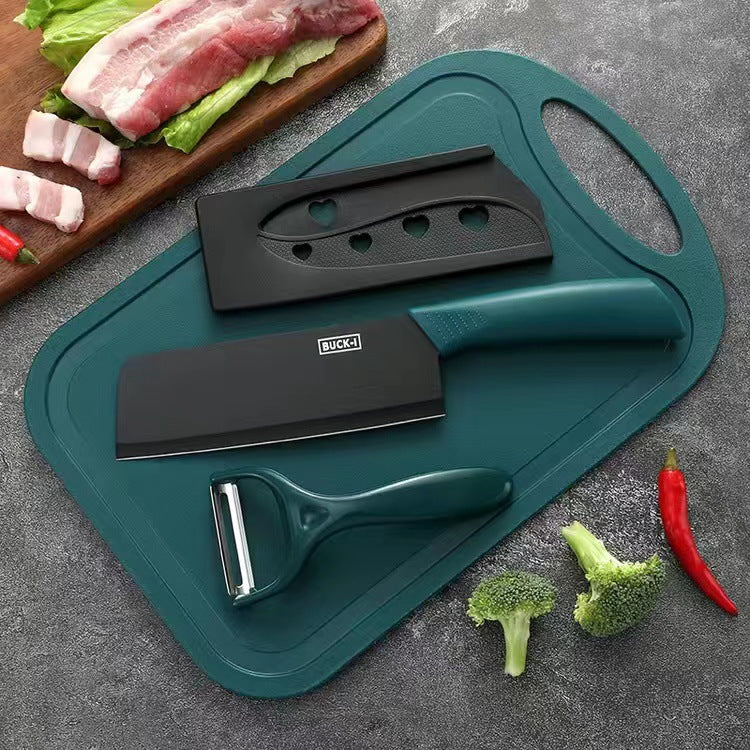 Stainless Steel Kitchen Knife Set - Chef Knives with Block