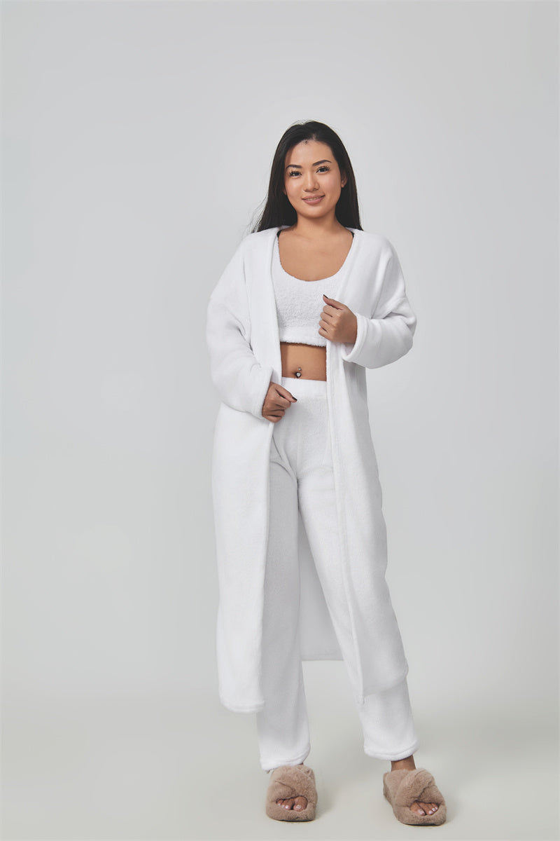 Cozy Pajama Set 3 Piece Lounge Cute Loungewear Warm Suit Sets