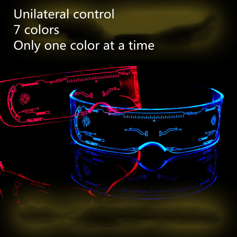 Luminous Glasses Party Bar Disco Punk Futuristic Style Festival