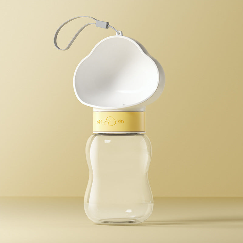 Cloud Dog Water Bottle - Portable Walking Drinker with Wide Bowl