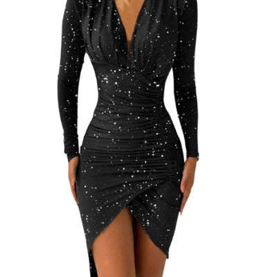 Printed Slim Dresses for Women