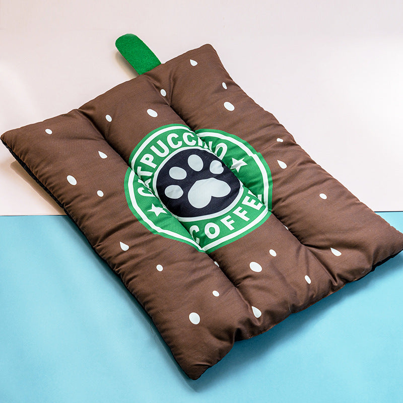 Fruit Design Pet Cooling Mat - Washable Summer Self-Cooling Pad for Dogs & Cats