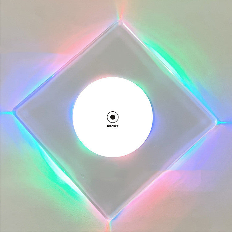 LED Glow Acrylic Crystal Coaster - Light-Up Drink Coaster