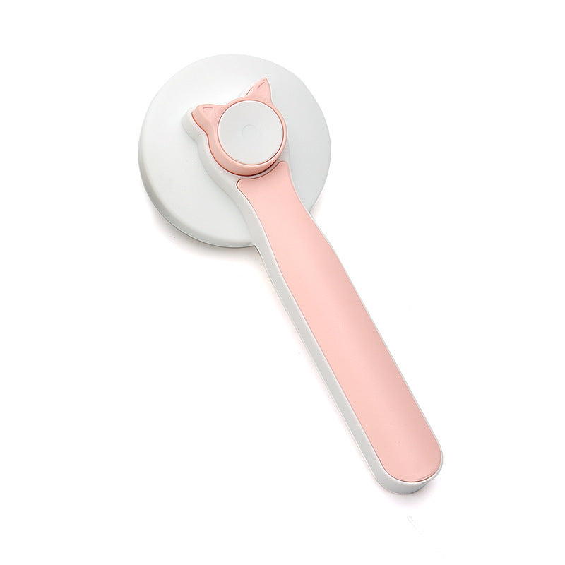 Self-Cleaning Slicker Brush for Cats & Dogs - Gentle Deshedding Brush for Long & Short Hair