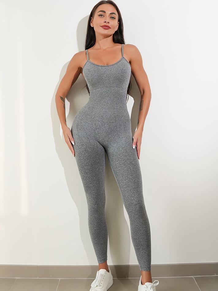 Women's Sexy Unitard One Piece Jumpsuit Spaghetti Strap Tummy Control