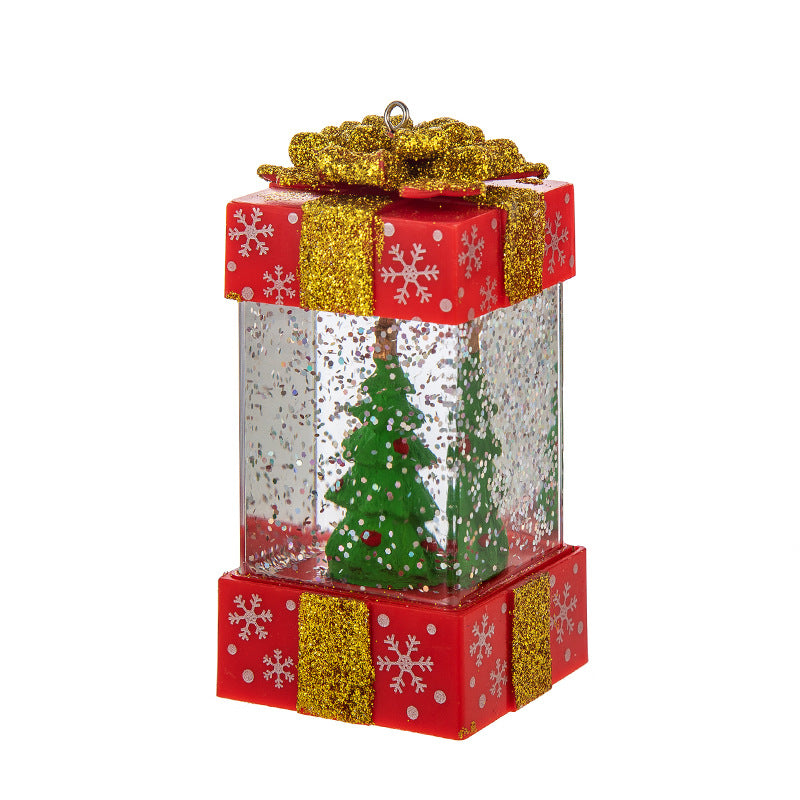 Christmas Decorations Crystal Ball Gift Box Lights | Xmas Holiday Decor