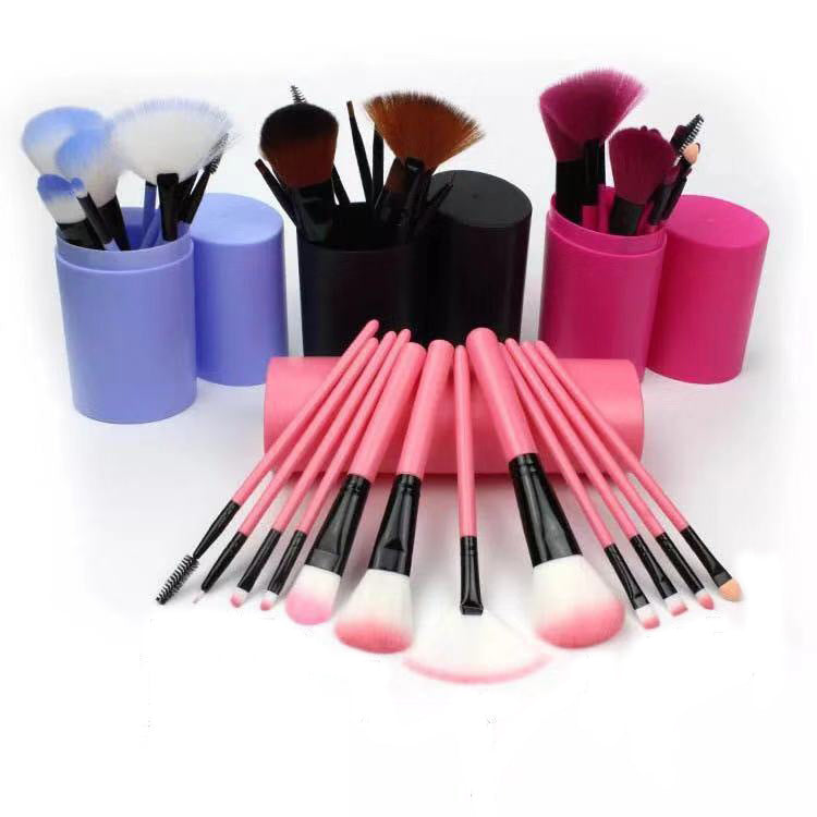 12pcs Makeup Brush Set Blush Eyeshadow Eyelash Highlighter