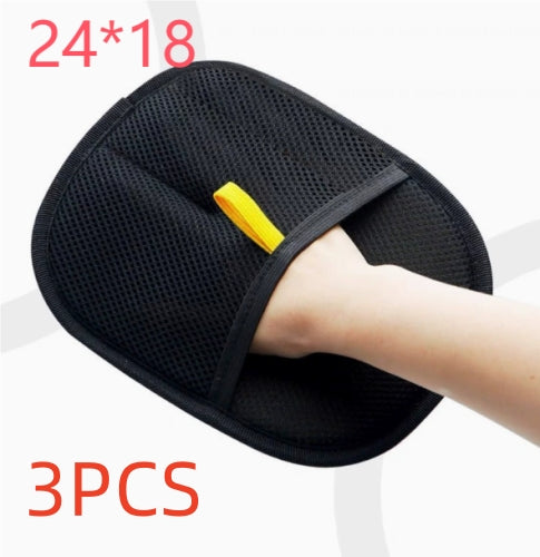 Pet Hair Remover Grooming Glove - Deshedding Mitt for Dogs, Cats & Rabbits