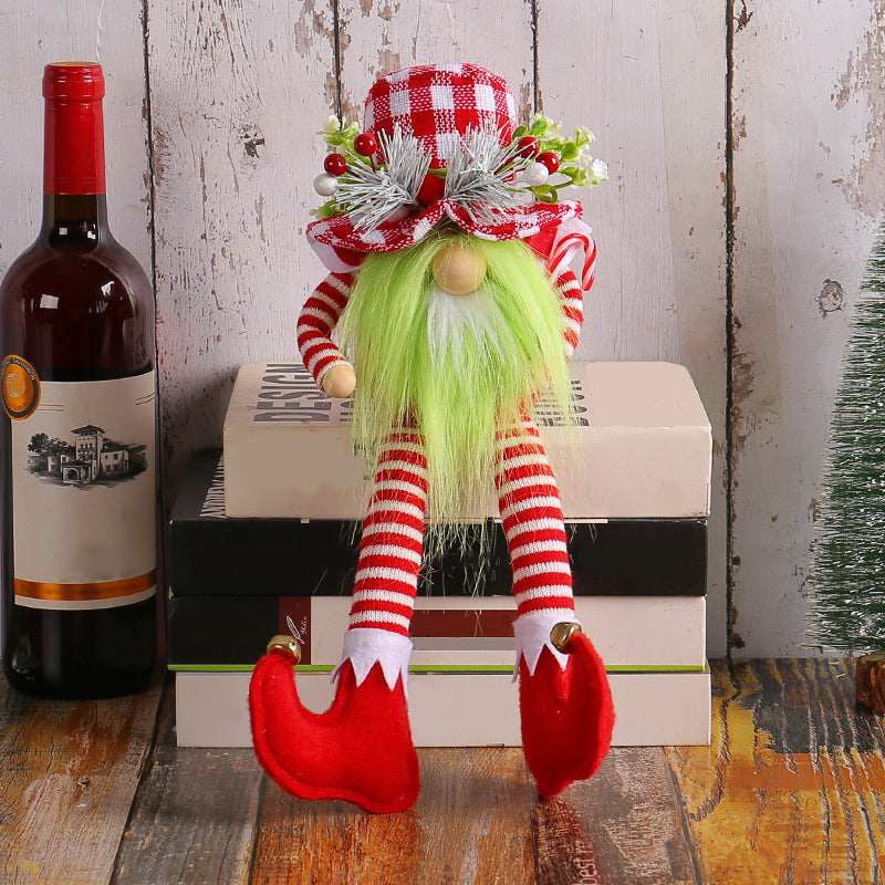 Christmas Long Legs Green Beard Doll Decoration | Xmas Gift