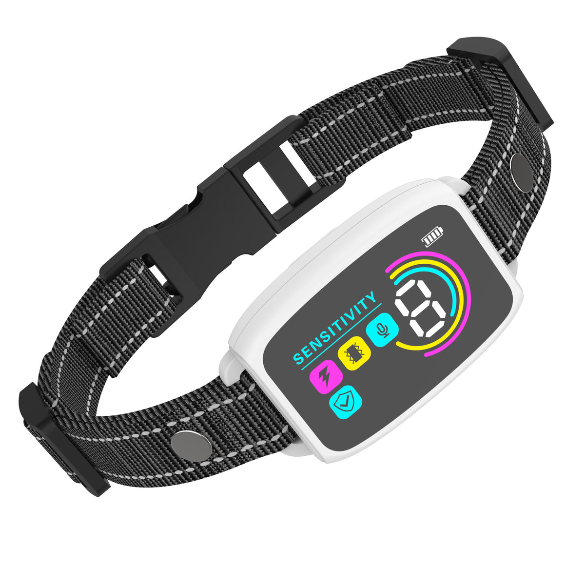 Smart Anti-Bark Dog Collar - Rechargeable Bark Stopper with Digital Display, IP67