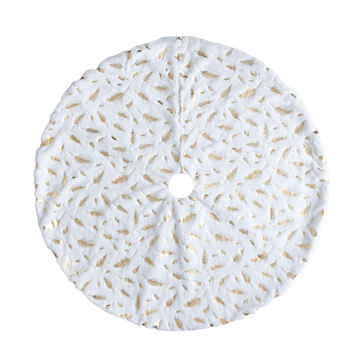 Christmas White Plush Tree Skirt | Holiday Gift