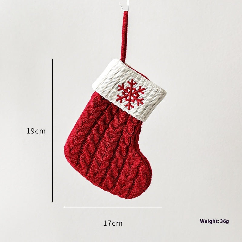 Christmas Decoration Knitted Stockings Scene Layout | Xmas Holiday Decor