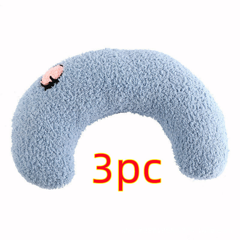 U-Shaped Pet Pillow - Soft Neck Support Pillow for Cats & Small Dogs