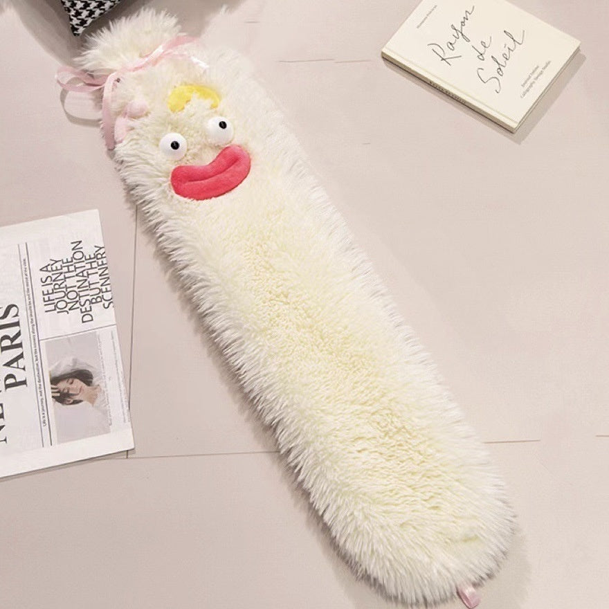 2L Cute Hot Water Bottle with Cover - Portable Belly & Hand Warmer