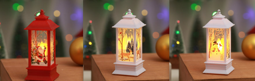Christmas Decorations Flame Candlestick Lamp | Xmas Holiday Decor