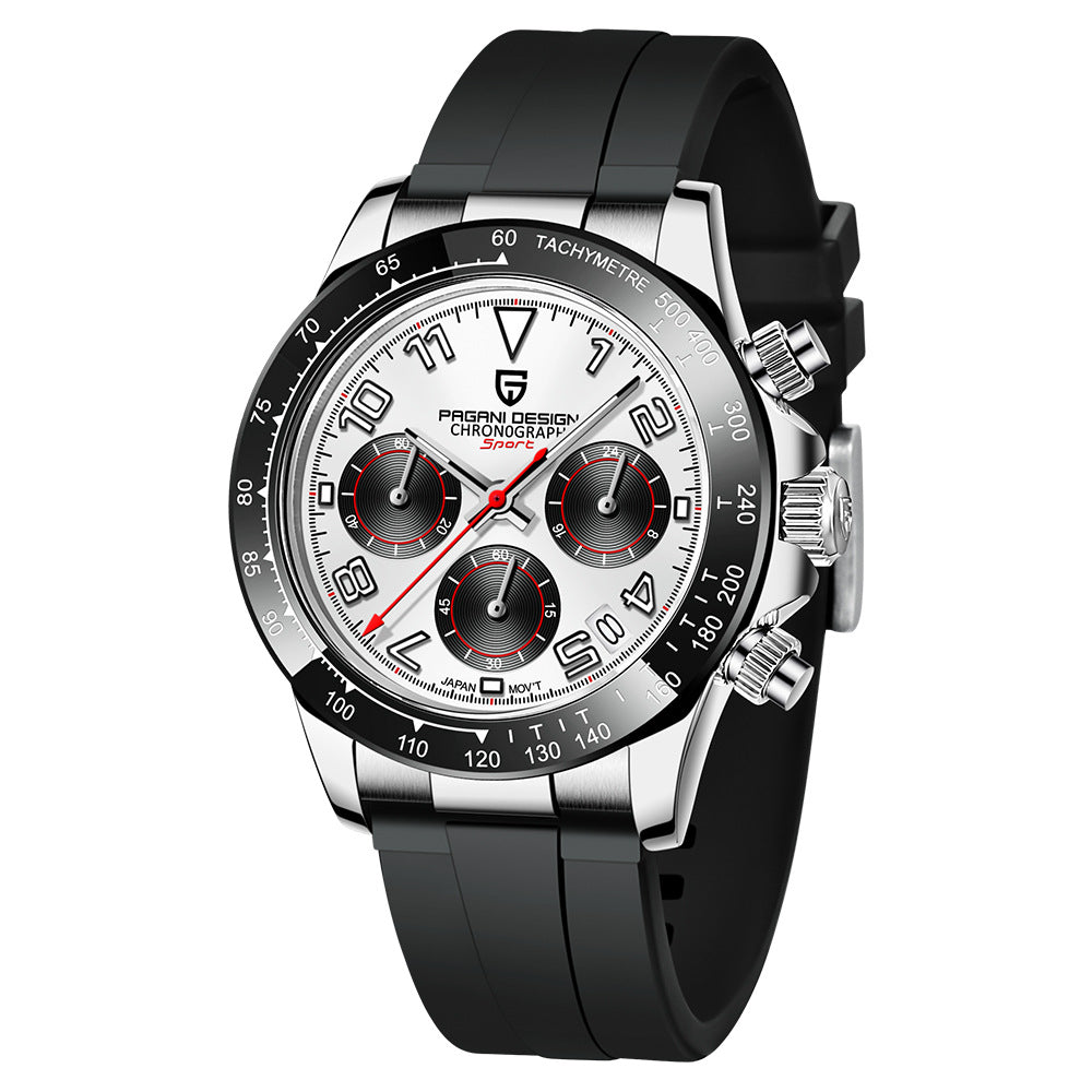 Men’s Quartz Chronograph Watch - Multifunction Sports Wristwatch