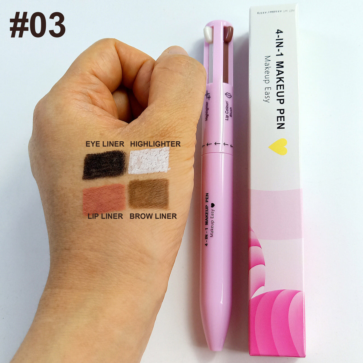 4-in-1 Four Color Eyebrow Pencil - Multi-Shade Brow Pen