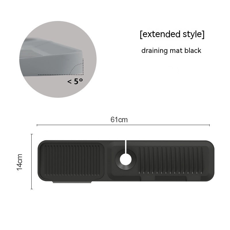 Silicone Faucet Splash Guard Mat - Sink Drain Pad
