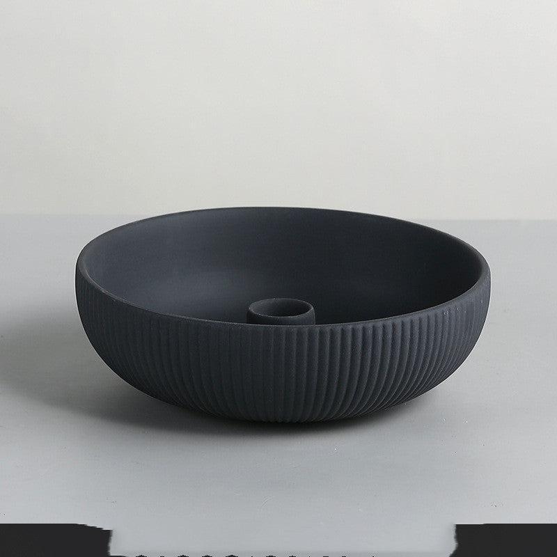 Simple Ceramic Candle Tray Holder Utensils
