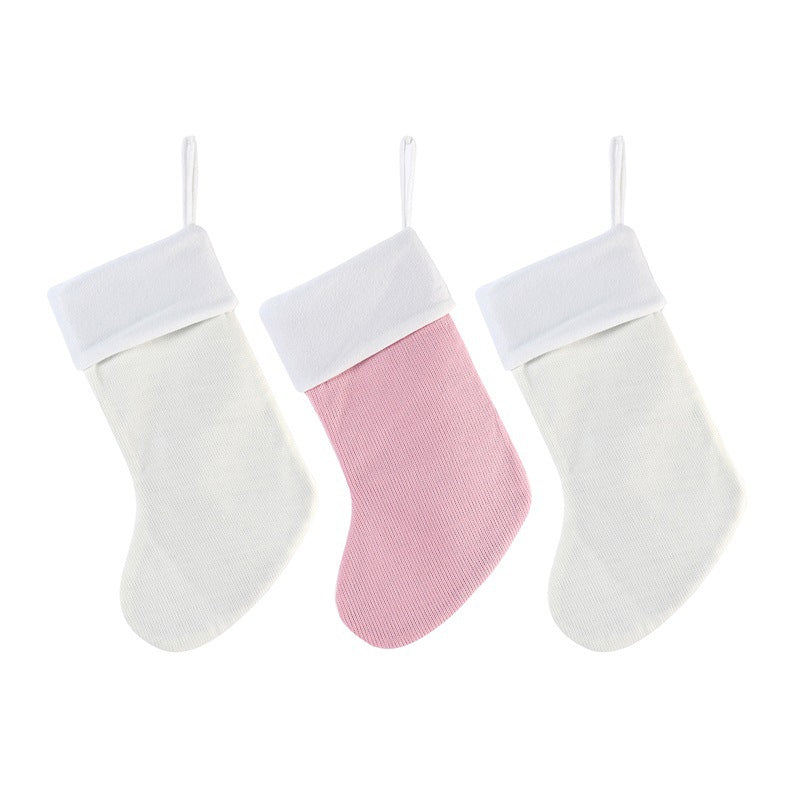 Christmas Fox Wool Gift Stockings | Xmas Holiday Decor