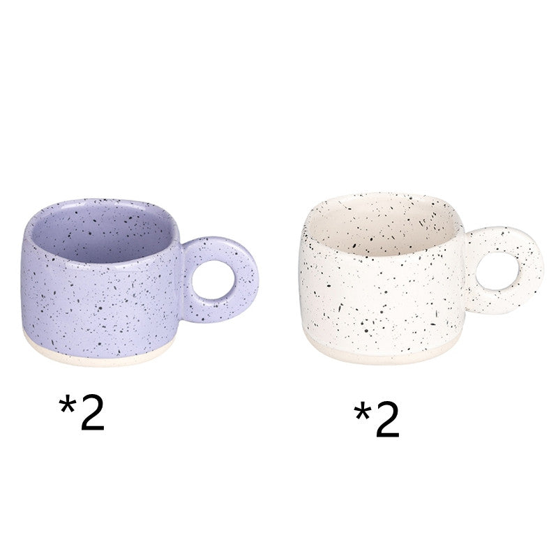 Candy Color 280ml Ceramic Mug with Handle - Cute Coffee Cup