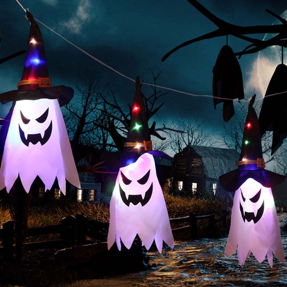 Halloween Holiday Decoration Lanterns Cloth Art Ghost String Lights