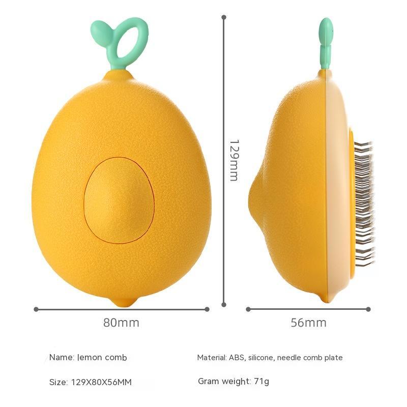 Avocado Cat Brush - 2-in-1 Massage & Deshedding Pet Comb with Stainless Pins