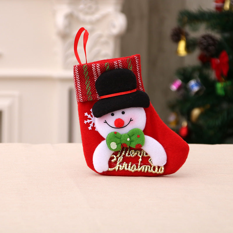 Christmas Decorations Santa Claus Socks Tree Pendant Gift Bag | Holiday Gift