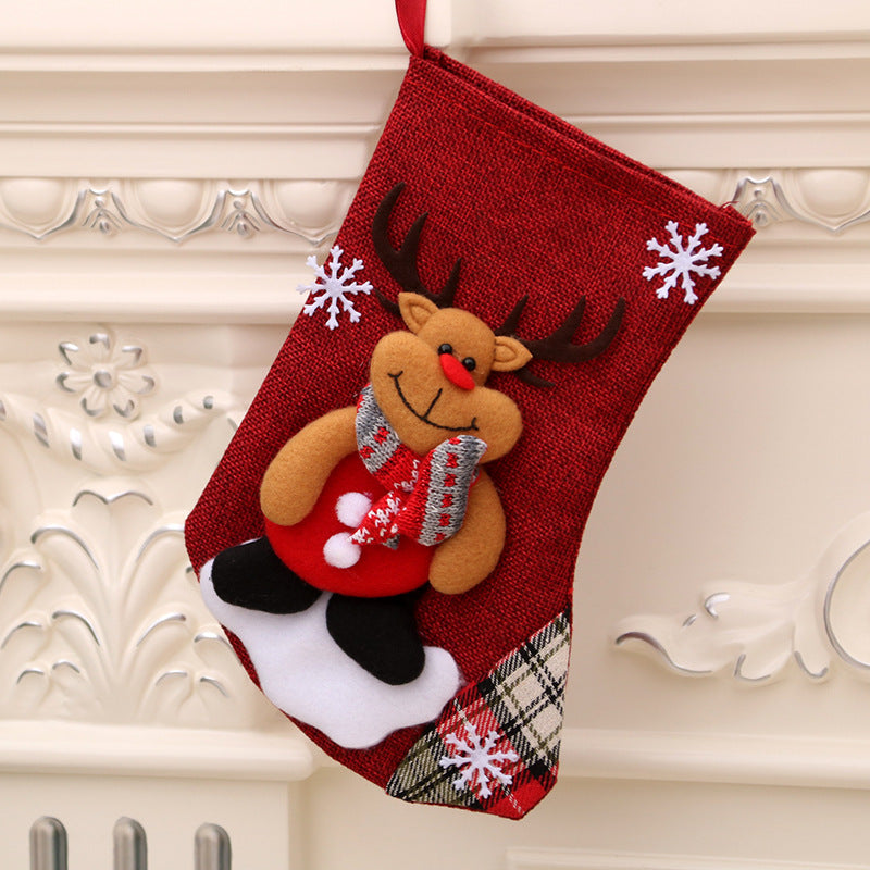 Christmas Decorations Santa Claus Socks Tree Pendant Gift Bag | Holiday Gift
