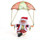Electric Climbing Santa Claus Ladder - Musical Animated Christmas Decoration
