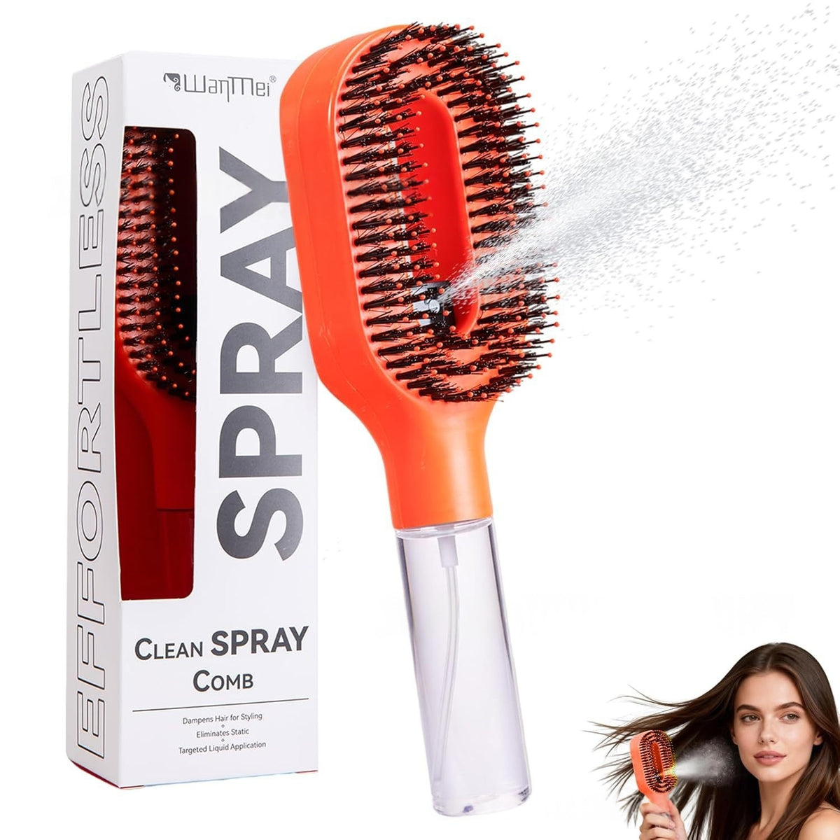 2-in-1 Sprayer Comb - Detangling Scalp Massage Brush