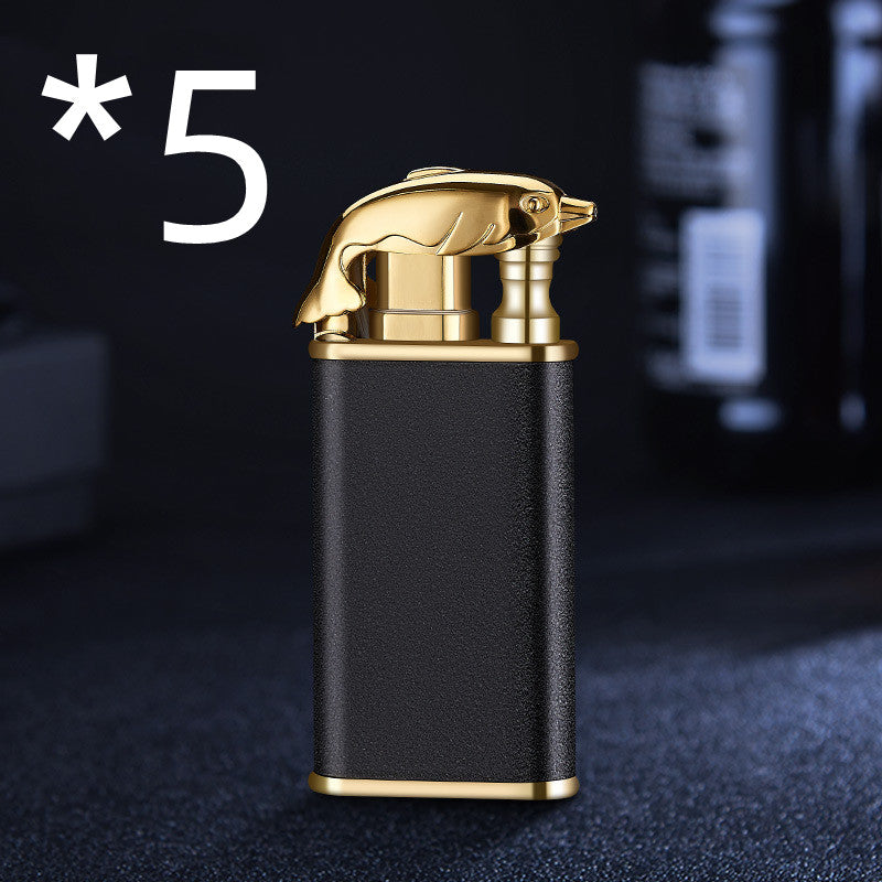Crocodile and Dolphin Design Butane Lighter