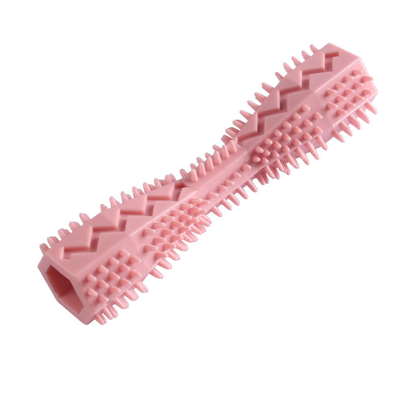 TPR Dog Chew Toy - Teeth Cleaning Toothbrush Stick for Puppies & Small Dogs
