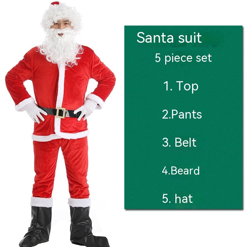 Christmas Costume Men's and Women's Clothing Full Set Performance | Holiday Gift