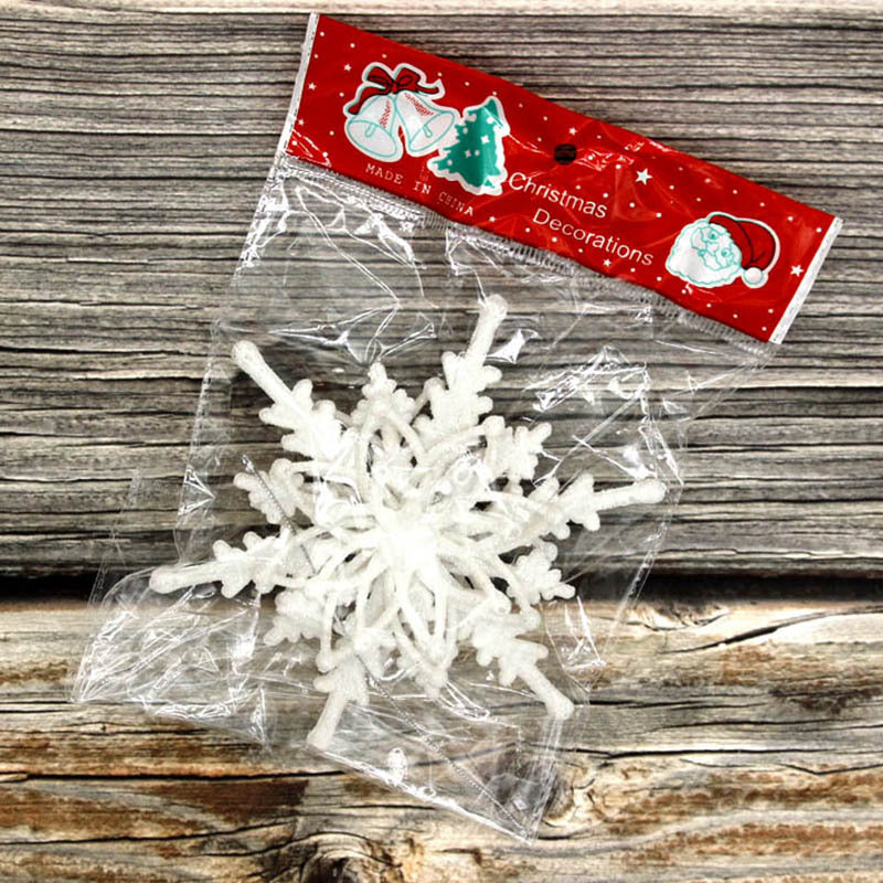 Christmas Snowflake Ornaments 3D Ice White DIY Crafts Hanging